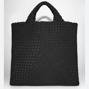 COS BRAIDED TOTE BAG IN BLACK